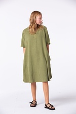 Dress Glaaze / Lyocell-Linen Blend 752MEADOW