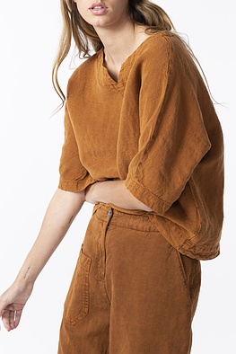 Blouse 203 - Lyocell-Linnenmix - 842ADOBE - 60220110029