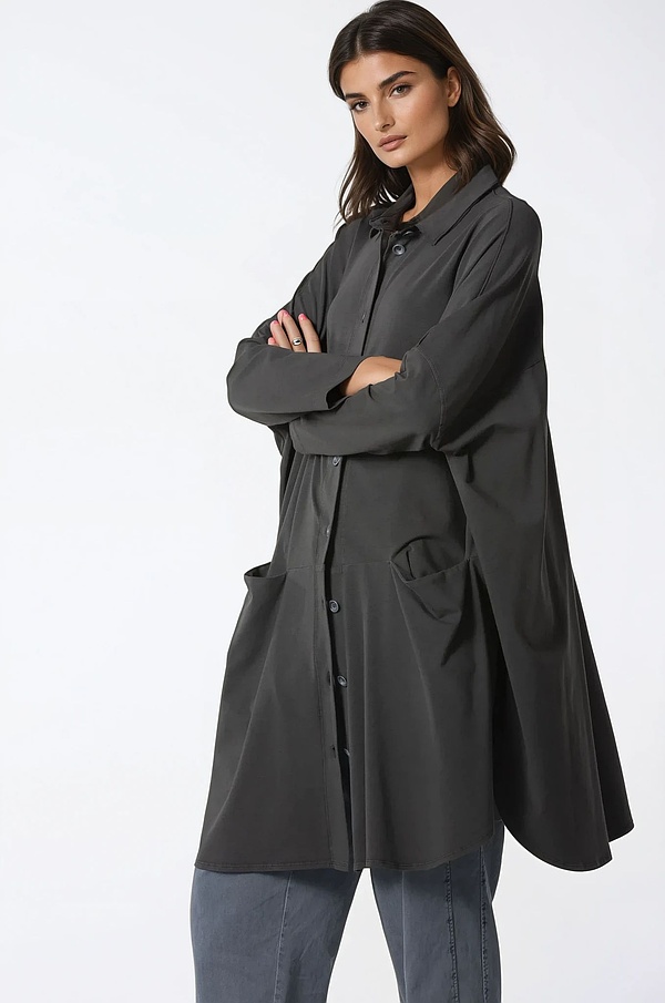 Blouse 306 - Cotton stretch jersey - 782PEAT - 60230710025