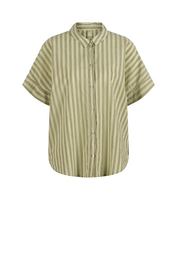 Blouse 510 - Pure Cotton with Chambray Stripes - 130DAFFODIL - 60250110037