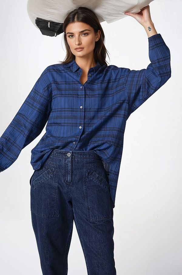 Bluse 302 - Baumwoll-Lyocell Mischung - 470FJORD - 60230710016