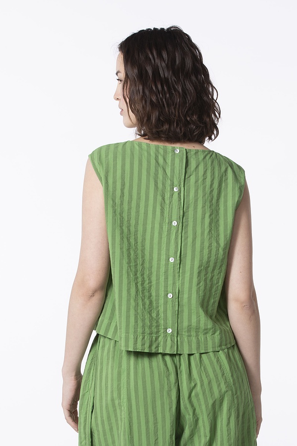 Bluse 509 - Reine Baumwolle mit Chambraystreifen - 740GARDEN - 60250110036