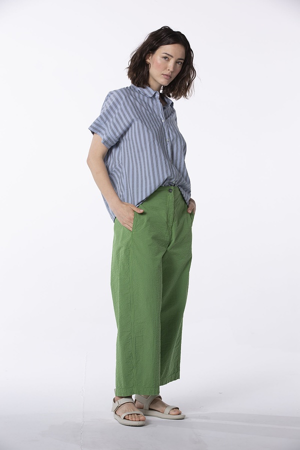 Bluse 510 - Reine Baumwolle mit Chambraystreifen - 420PHLOX - 60250110037