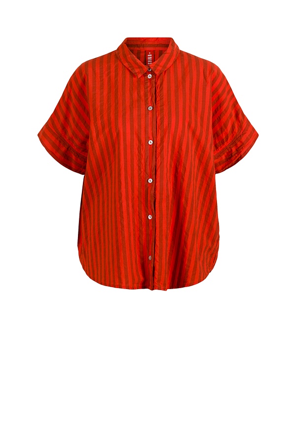 Chemisier 510 - Pur Coton à Rayures Chambray - 240POPPY - 60250110037