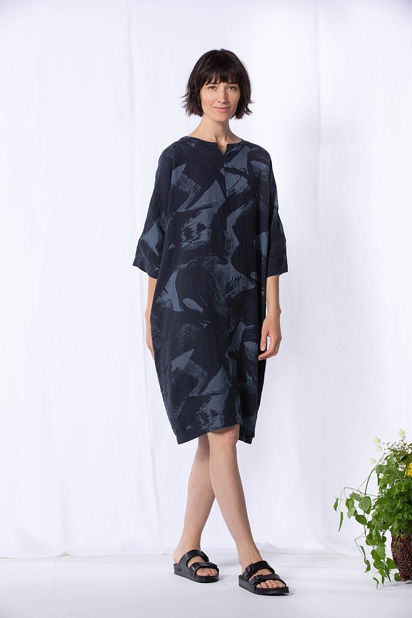 Dress 502 - Linen Print - 480EVENING - 60250310011
