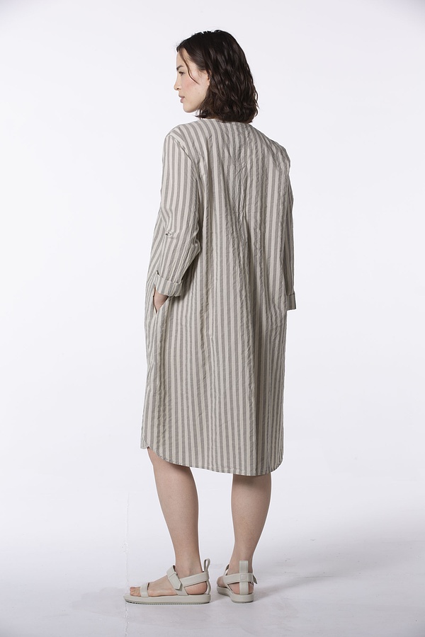 Dress 504 - Pure Cotton with Chambray Stripes - 120NETTLE - 60250110023