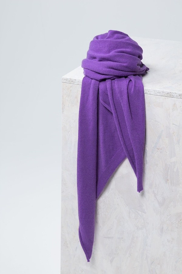 Foulard D'hiver Femme Camouflage - Viscose/laine - 27x82 Pouces - Neuf Sans étiquette - Tons Gris/bleu/violet