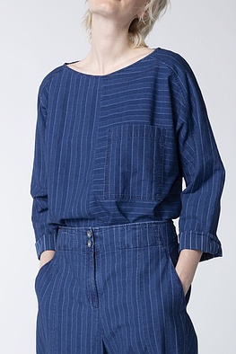 Halenka 102 wash - 100% Striped Cotton Denim - 570DENIM - 60210710007