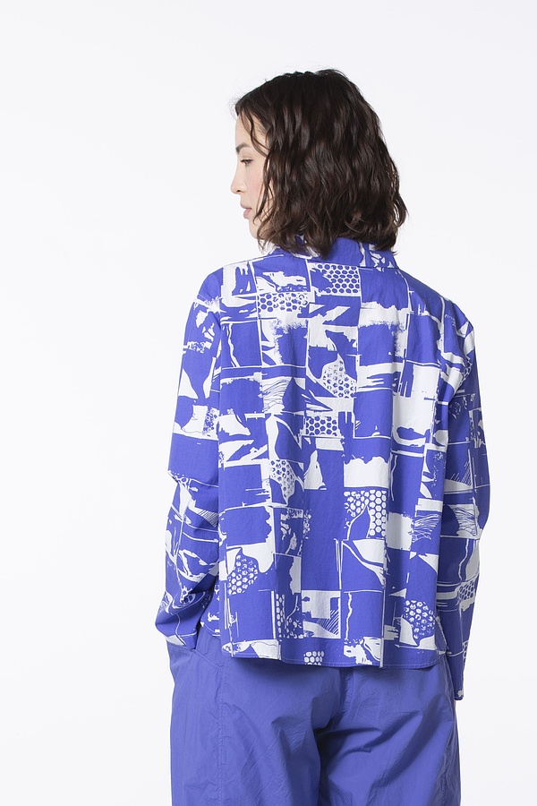 Halenka 506 wash - Collage' Print on Popelin - 380IRIS - 60250110032