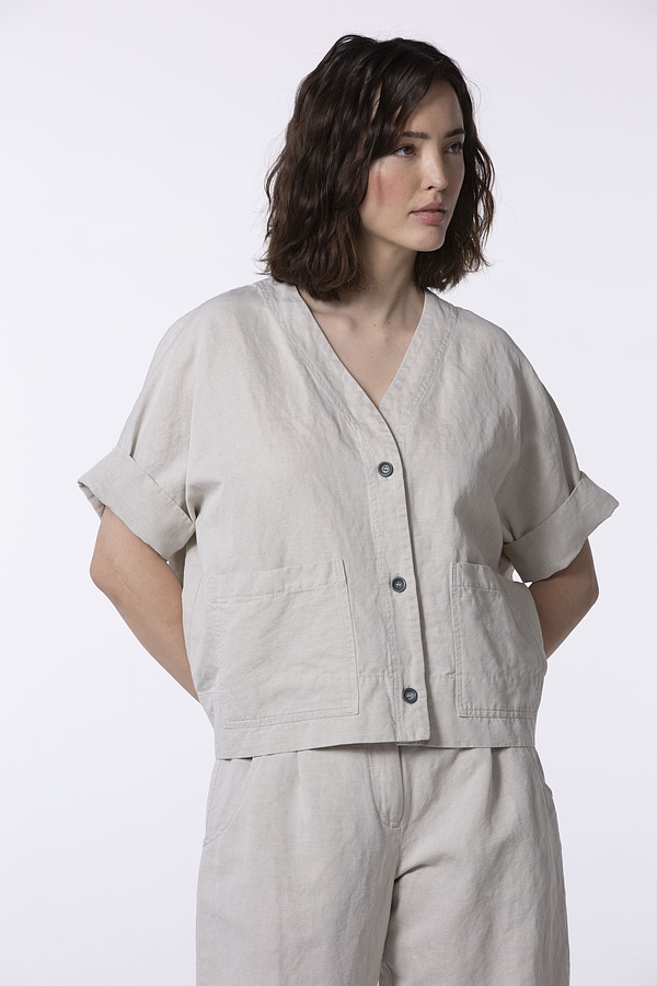 Jacke 507 wash - Baumwoll-Leinen Twill - 120NETTLE - 60250110067