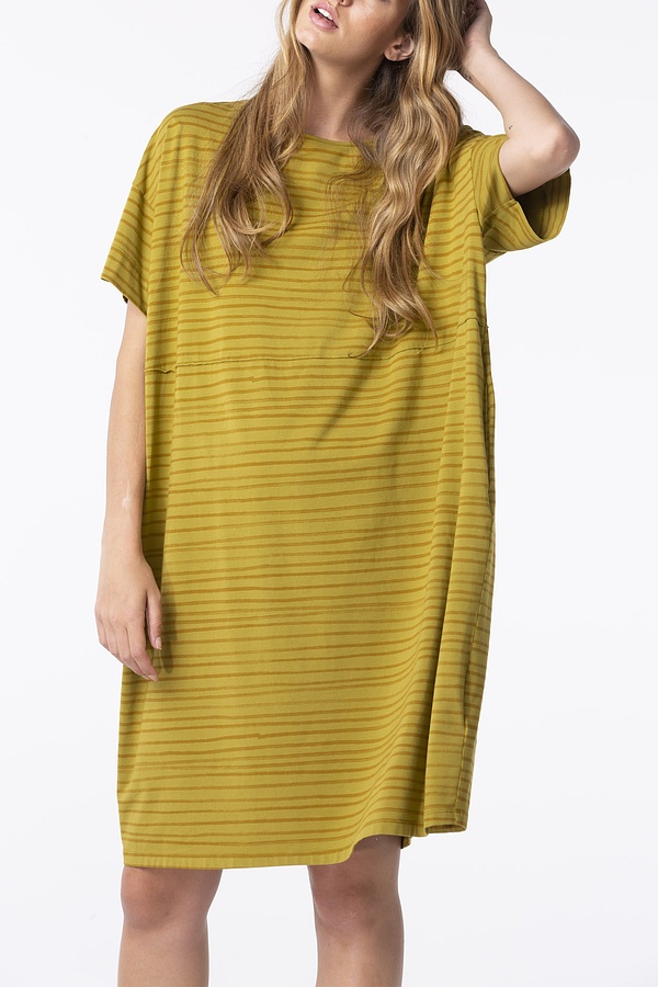 Jurk 213 - Elastisch Katoen - 740OLIVE - 60220110036