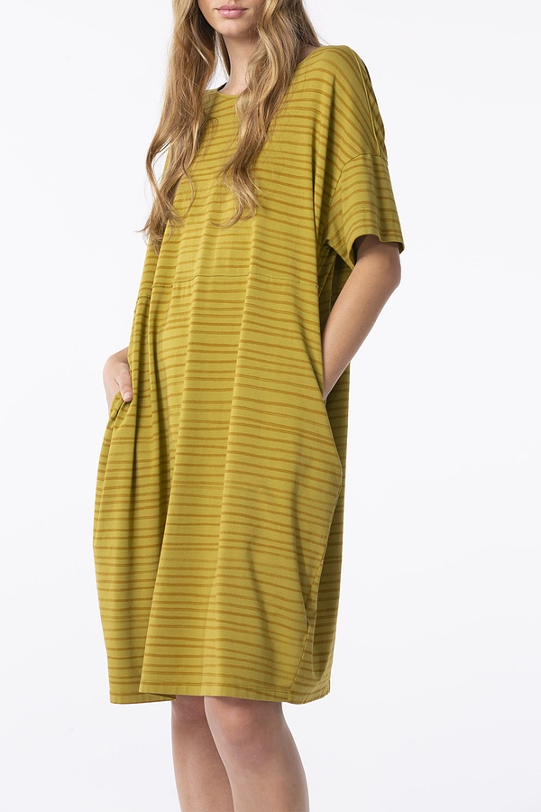 Jurk 213 - Elastisch Katoen - 740OLIVE - 60220110036