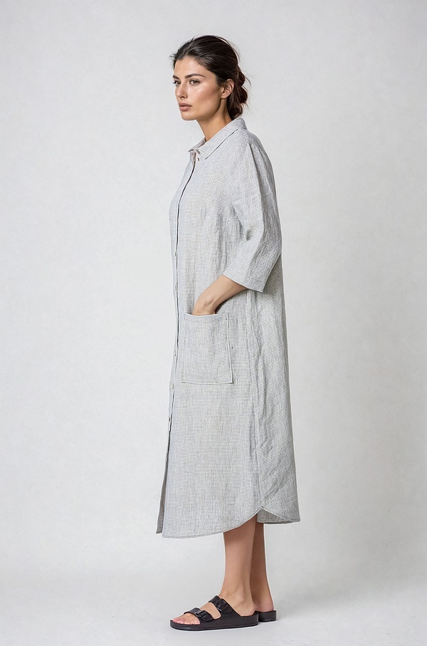 Kleid 501 - Leinen Karo - 760WEED - 60250310010