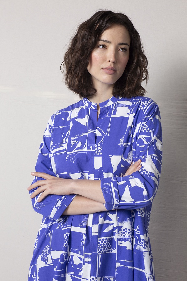 OSKA Australia - Dress 511 wash / Collage' Print on Popelin