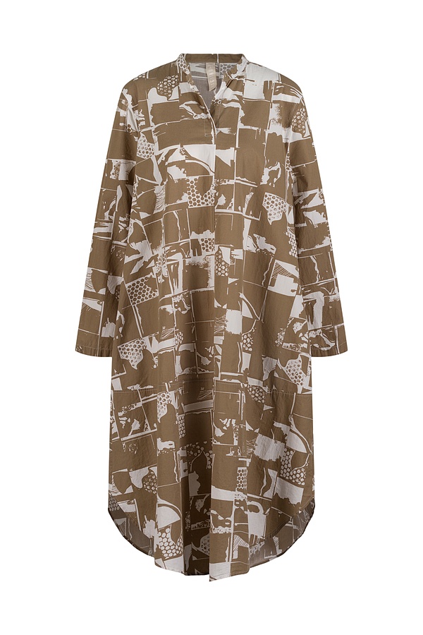 Kleid 511 wash - Collage' Druck auf Baumwollpopeline - 770BRANCH - 60250110051