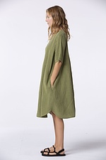 Dress Glaaze / Lyocell-Linen Blend 752MEADOW