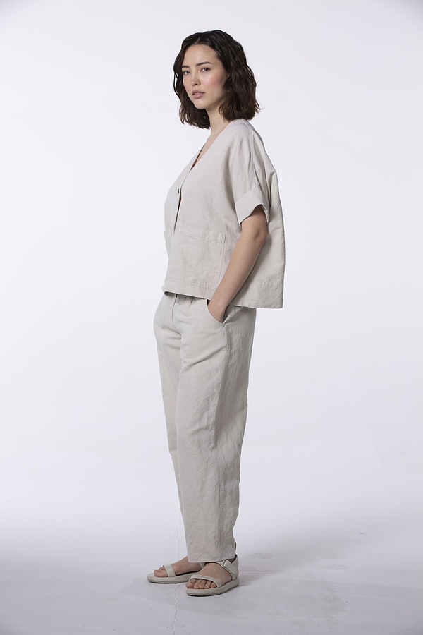 Pantalon 507 wash - Sergé de Coton Lin - 120NETTLE - 60250110019