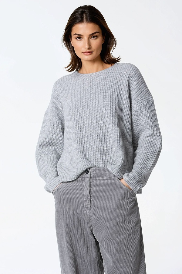 Pullover 301 - Wool-viscose blend with cashmere - 920PEBBLE - 60230713001