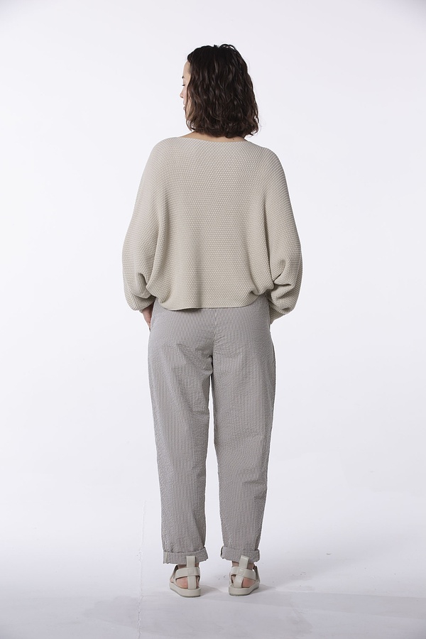 Trousers 511 - Pure Cotton with Seersucker Stripes - 120NETTLE - 60250110030