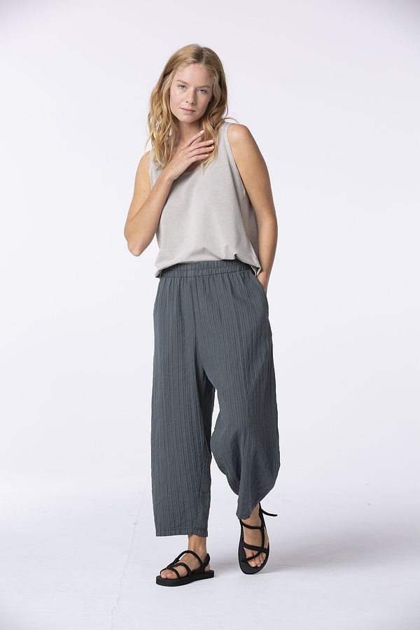 Trousers Solarea / Cotton-Linen Blend 672ENAMEL