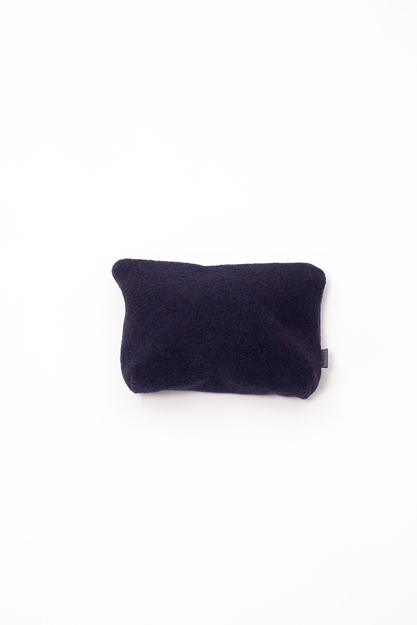 Bag out of boiled wool with dart 47BLUEBERRY
