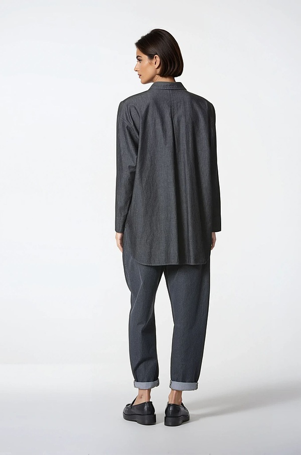 Blouse 307 wash - Cotton Denim - 990BLACK - 10230710034