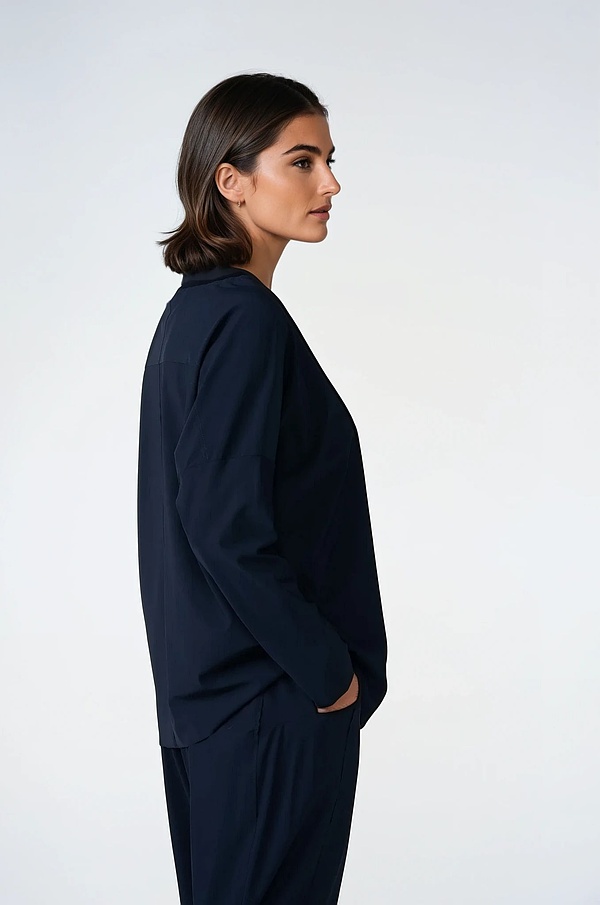 Blouse 516 - Techno Stretch - 490NAVY - 10250110072