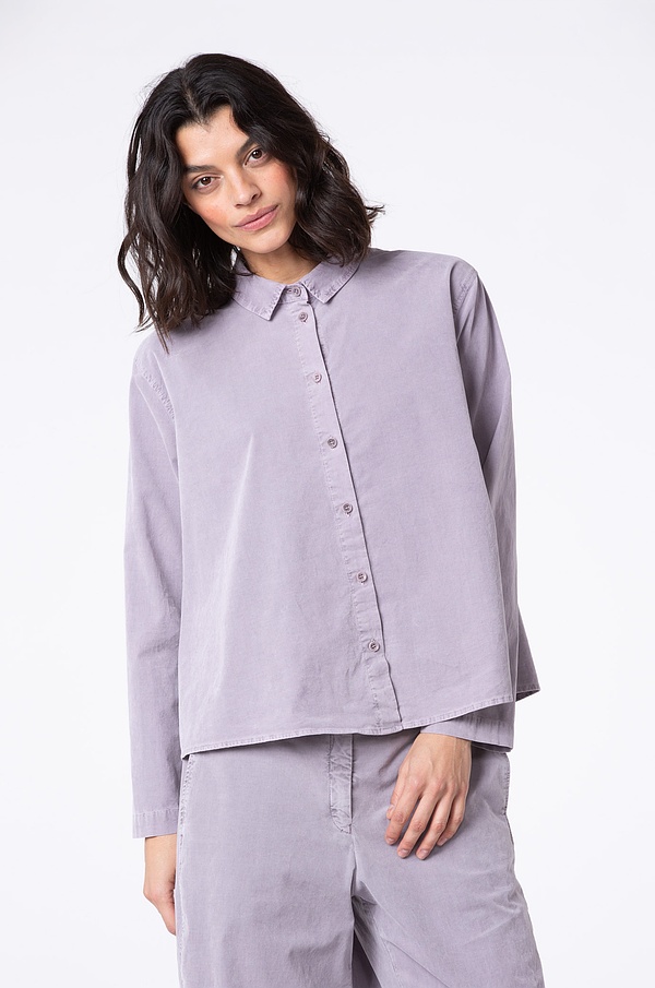 Blouse 517 - Cotton needlecord with stretch - 322ORCHID - 10250710089