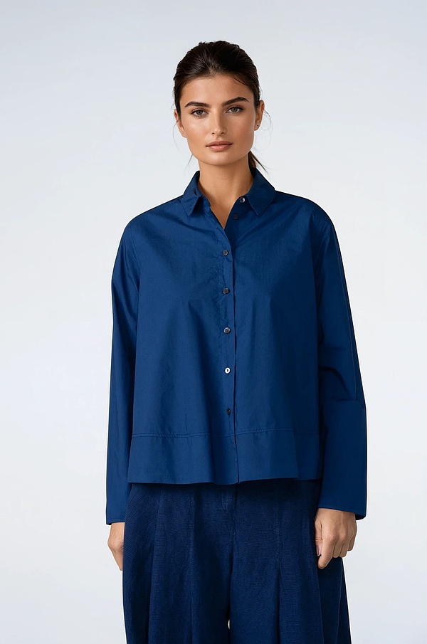 Blouse 517 - Cotton Poplin - 470ECLIPSE - 10250110079