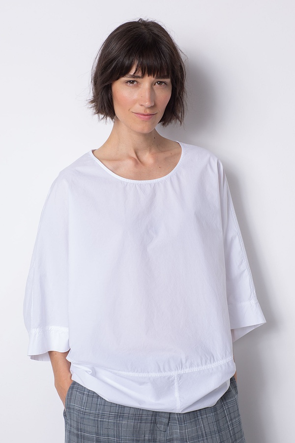Blouse 518 - Cotton Poplin - 100WHITE - 10250110080