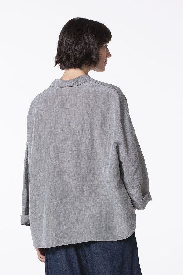 Blouse 523 wash - Linen-Tencel™ Fil-à-Fil - 780IVY - 10250110125