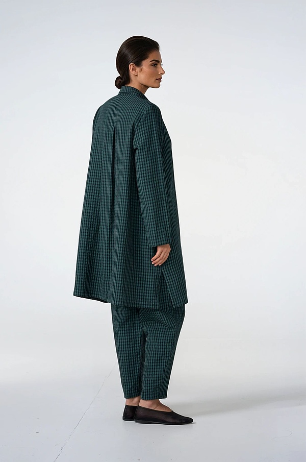Blouse 524 wash - Linen Cotton Gingham Check Delavé - 670MINERAL - 10250110126