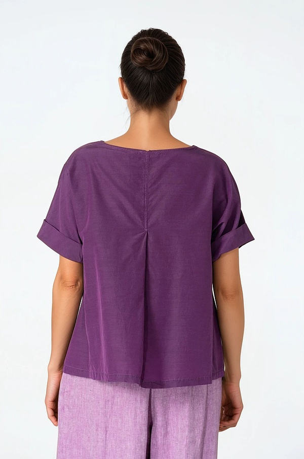 Blouse 530 - Cotton-Cupro Rips - 372PURPLE - 10250110145