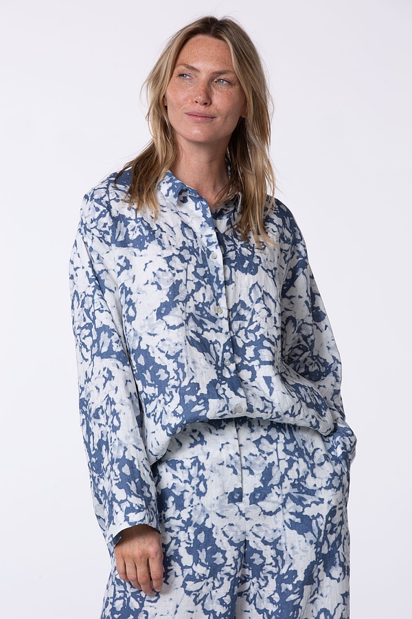 Blouse 531 - Garden' Print on Linen - 570DENIM - 10250110147