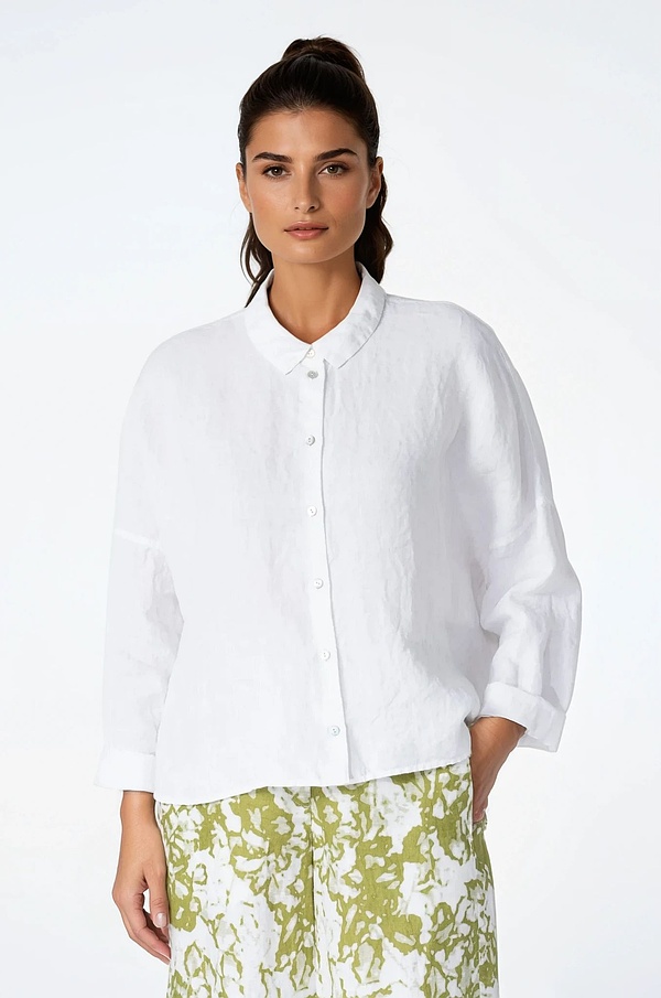 Blouse 532 - Pure Linen - 103WHITE - 10250110148
