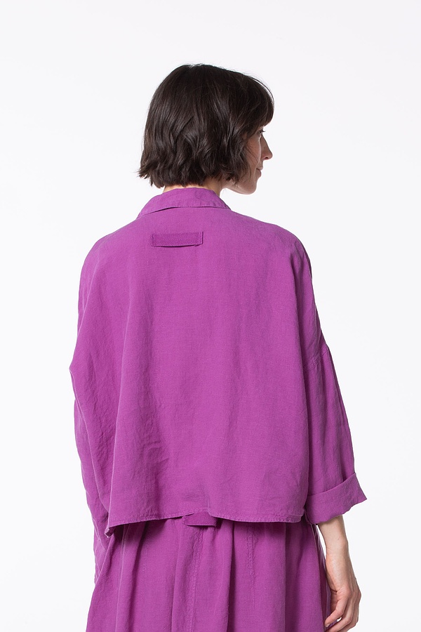 Blouse 532 - Pure Linen - 370PURPLE - 10250110148