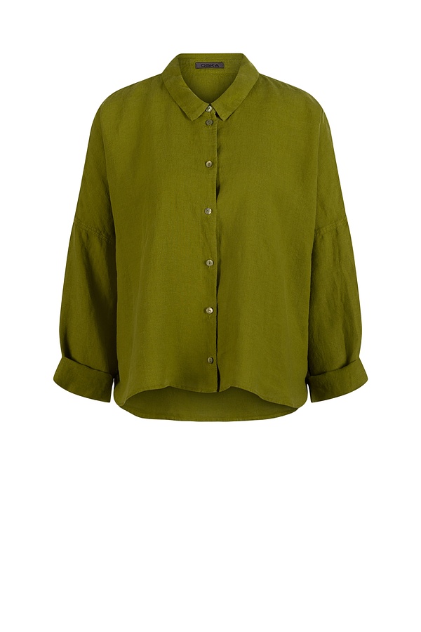 Blouse 532 - Pure Linen - 750MATCHA - 10250110148