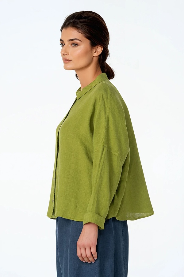 Blouse 532 - Pure Linen - 750MATCHA - 10250110148