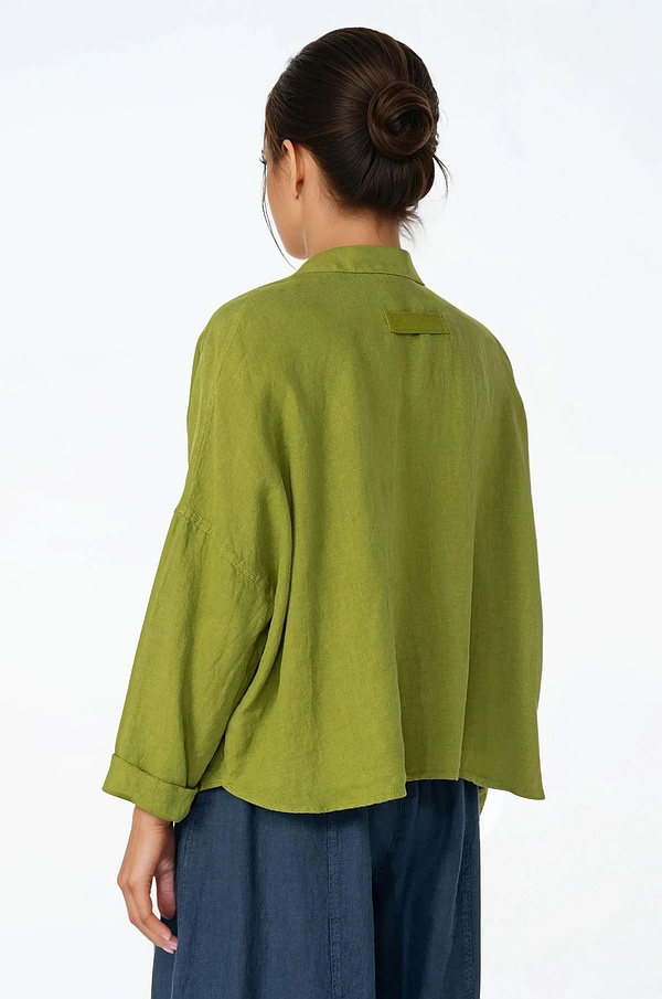 Blouse 532 - Pure Linen - 750MATCHA - 10250110148