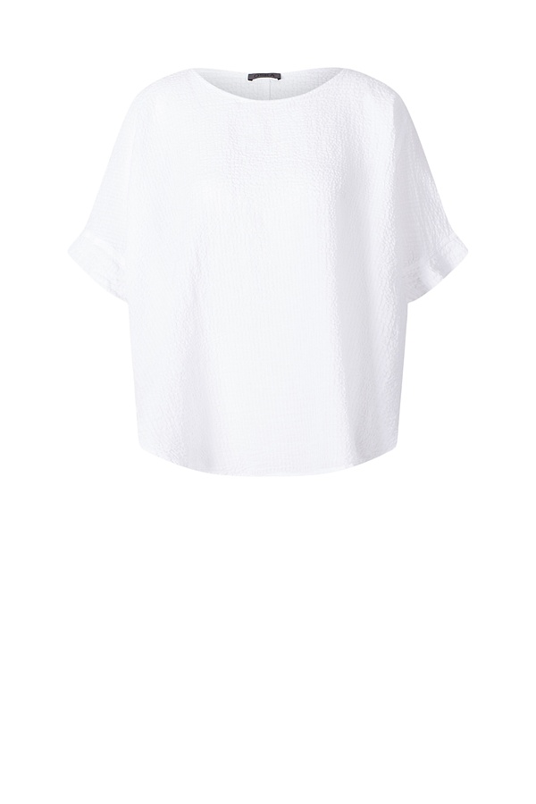 Blouse Treuga / Linen-Cotton Blend 100WHITE