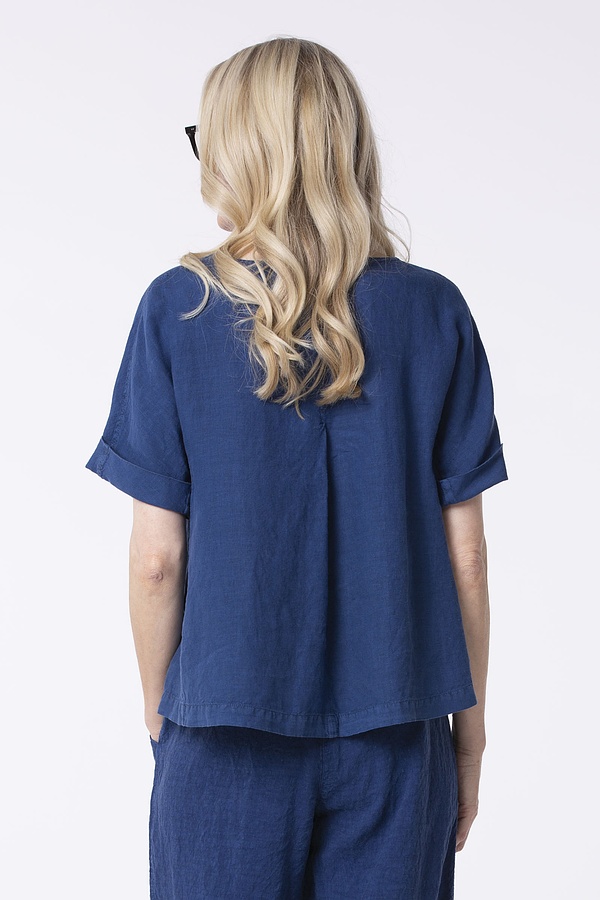 Blouse Vicaare / 100 % Linen 462AZURE