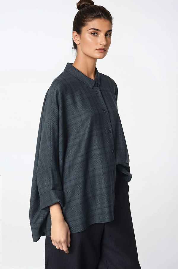 Bluse 318 - TENCEL™ Lyocell-Schurwoll Mischung - 680POND - 10230710117