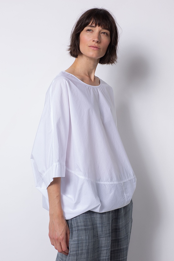 Bluse 518 - Baumwollpopeline - 100WHITE - 10250110080