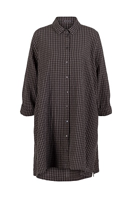 Bluse 524 wash - Leinen-Baumwoll Vichy Delavé - 880METAL - 10250110126
