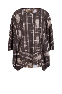 Bluse 528 - Ultraleichter Techno-Stretch mit Shibori-Druck - 830GRIT - 10250110132