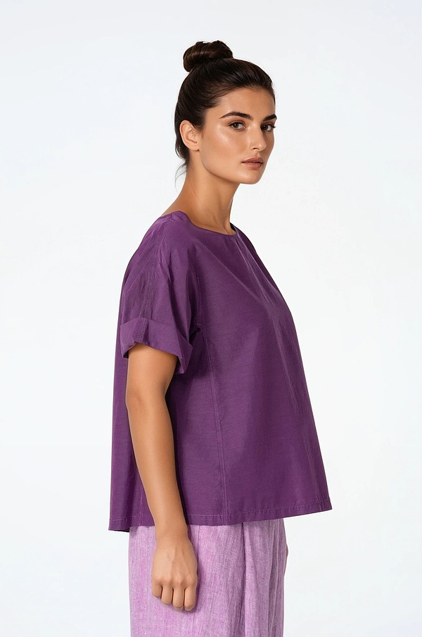 Bluse 530 - Baumwoll-Cupro Rips - 372PURPLE - 10250110145