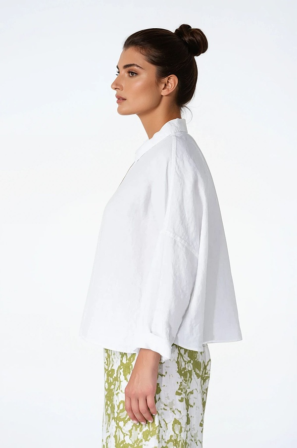 Bluse 532 - Reines Leinen - 103WHITE - 10250110148