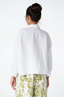 Bluse 532 - Reines Leinen - 103WHITE - 10250110148