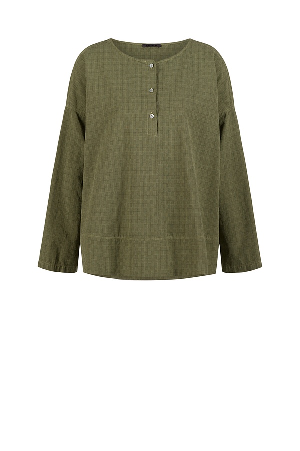 Bluse 533 - Zweifarbiges Schaftmuster aus reiner Baumwolle - 720CALLA - 10250110149