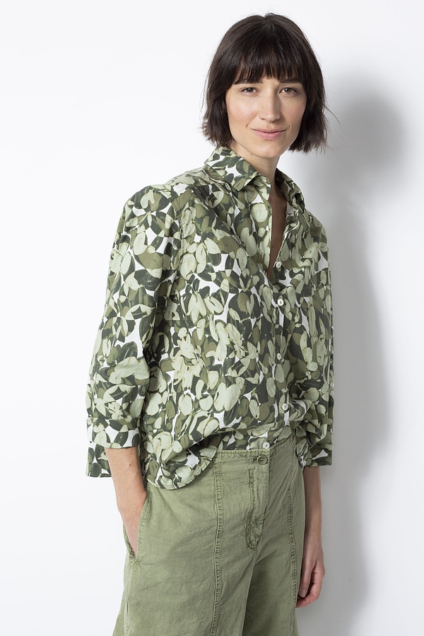 Bluse 535 wash - Lunaria' Blumendruck auf Popeline - 720CALLA - 10250110172